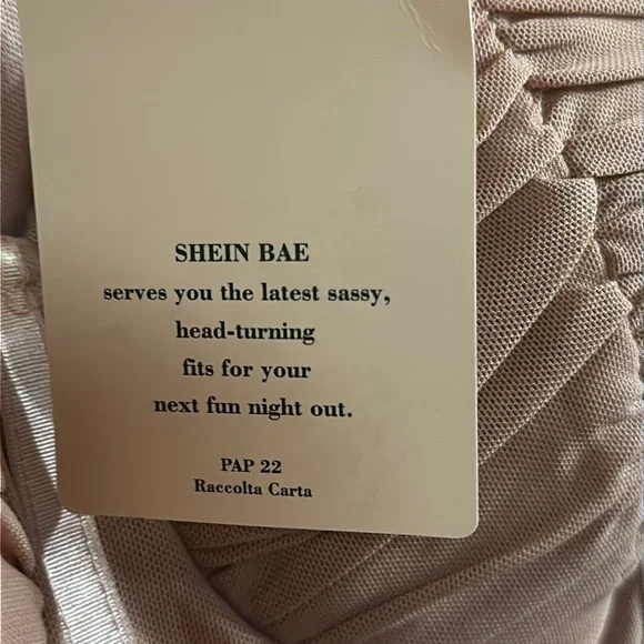 NWT SHEIN BAE long sleeve ruched dress in L - Picture 9 of 12